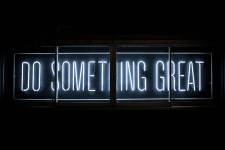 do something great neon sign